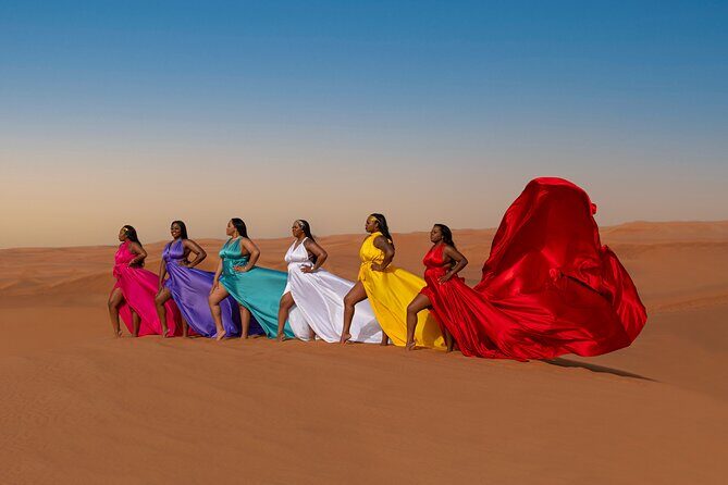 Flying dress photoshoot activity in Dubai - The Sum Up