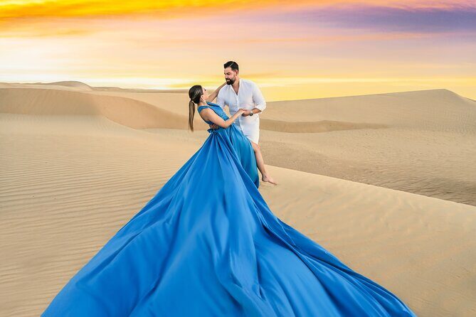 Flying Dress Photoshoot Dubai Solo, Couple and Group 3Hours - Key Points