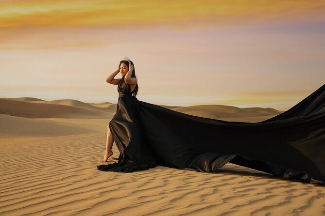 Flying Dress Photoshoot Dubai Solo, Couple and Group 3Hours - Transport and Convenience