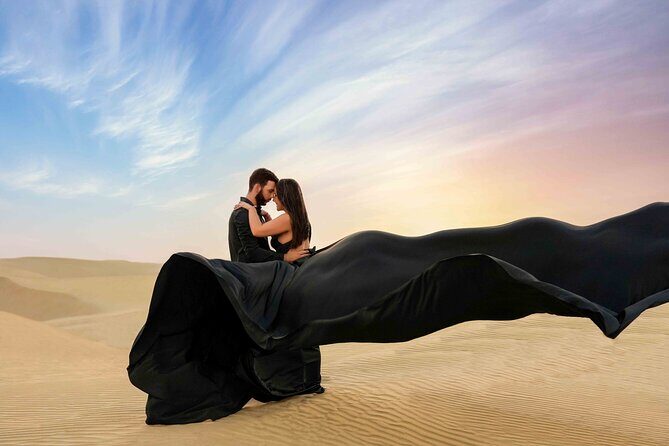 Flying dress photoshoot Dubai Solo, Couple and Group Session - Introduction: A Unique Fashion and Adventure Combo in Dubai  