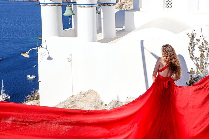 Flying Dress Photoshoot Experience in Santorini - The Itinerary in Detail