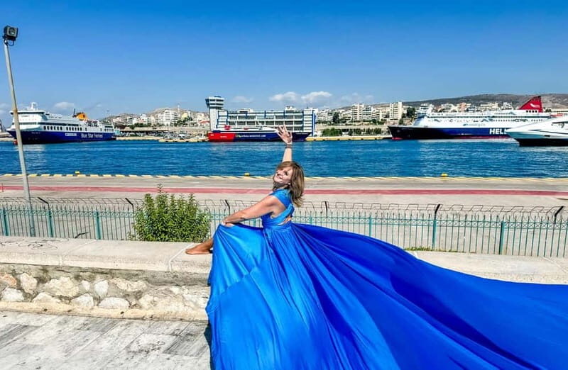 Flying Dress Photoshoot - Piraeus Cruise Port - An In-Depth Look at the Flying Dress Photoshoot at Piraeus  