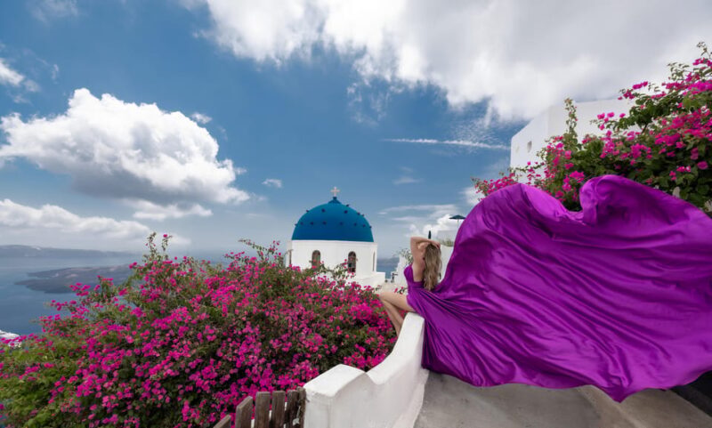 Flying Dress Photoshoot Santorini - Who Should Book This Experience?