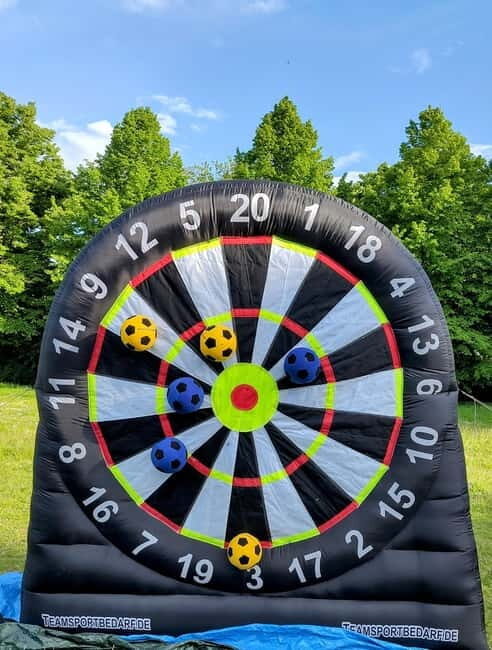 Football darts in Leipzig  the perfect fun for young and old alike. - Key Points