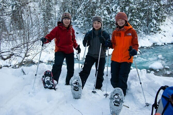 Forest Snowshoeing in White Birch and Blue River Course - A Gentle Walk into Winter Wonderland