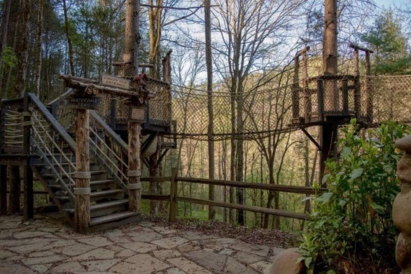 foxfire-mountain-hiking-swinging-bridge-family-adventure