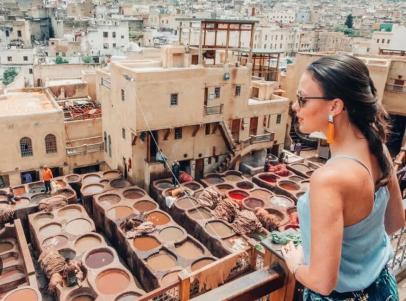 Free ticket entry to Fes leather tannery - A Closer Look at the Fes Medina Walking Tour