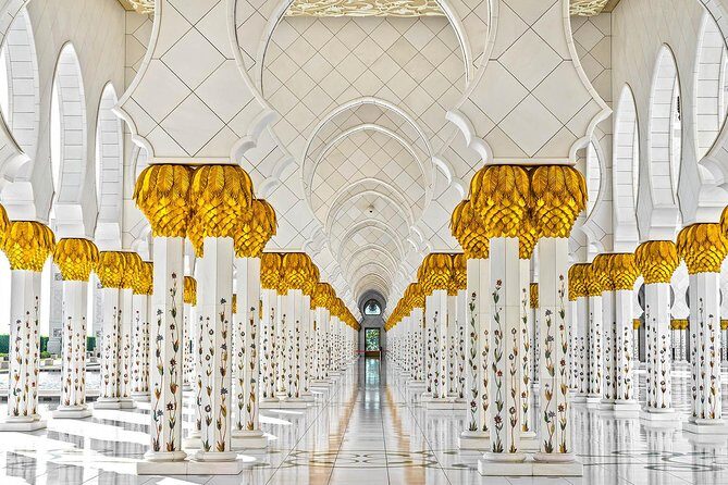From Abu Dhabi: Grand Mosque, Qasr Al Watan Palace & Etihad Tower - An In-Depth Look at the Abu Dhabi City Tour