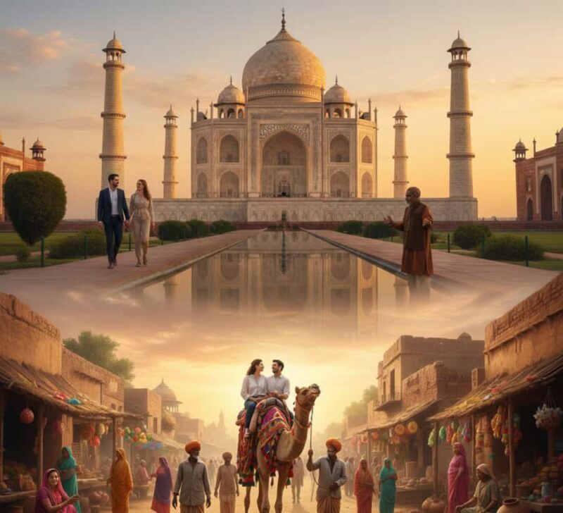 From Agra: Private Taj Mahal & Agra Village Guided Day Tour - Transportation and Group Size