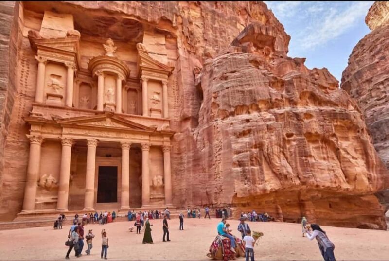 From Amman: Dead Sea and Petra Day Trip with Transfers - The Dead Sea: Floating and Mud Therapy
