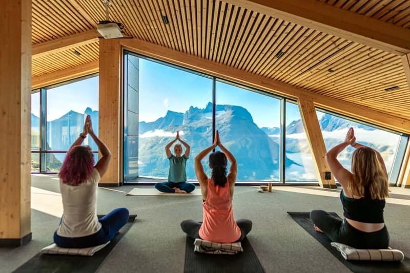 From Åndalsnes: Yoga on Nesaksla Mountain and Gondola Ticket - The Yoga Session: Relaxed and Inclusive