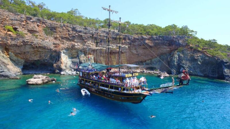 From Antalya: Kemer Pirate Boat Tour with Foam Party & Swim - The Itinerary Breakdown