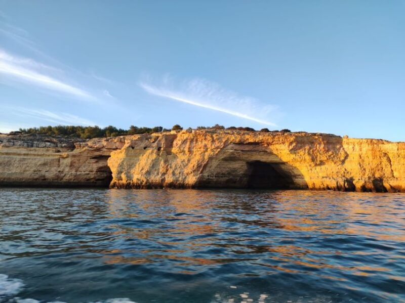 from-armacao-de-pera-sunset-benagil-caves-boat-tour