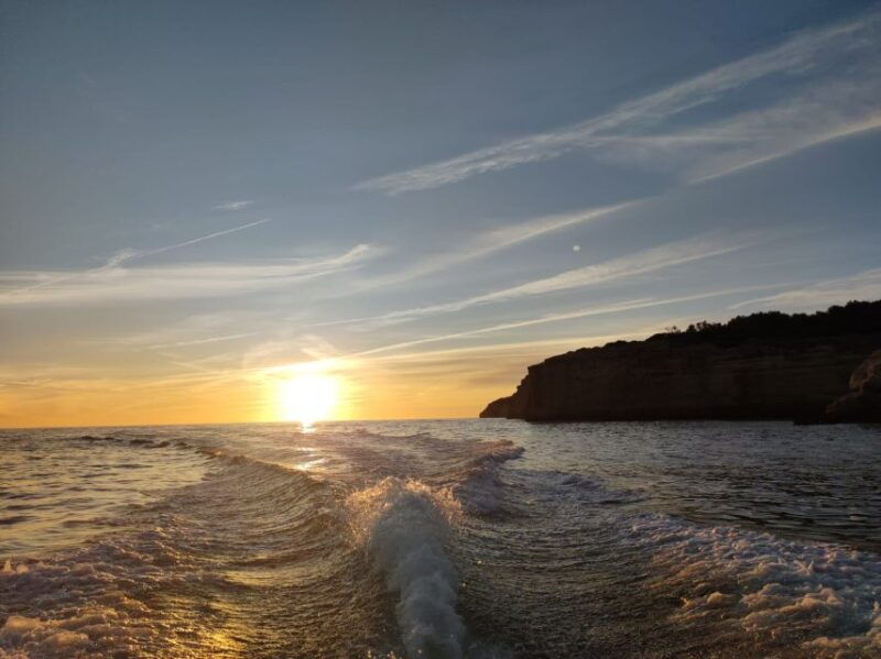 from-armacao-de-pera-sunset-benagil-caves-boat-tour