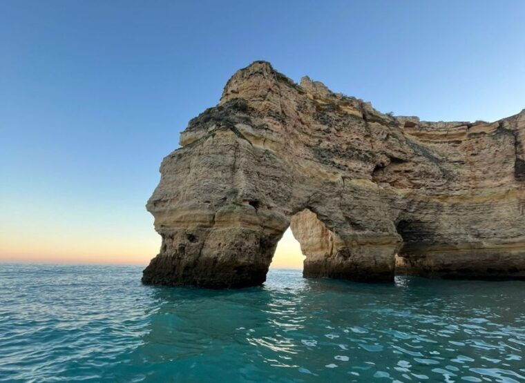 from-armacao-de-pera-sunset-benagil-caves-boat-tour