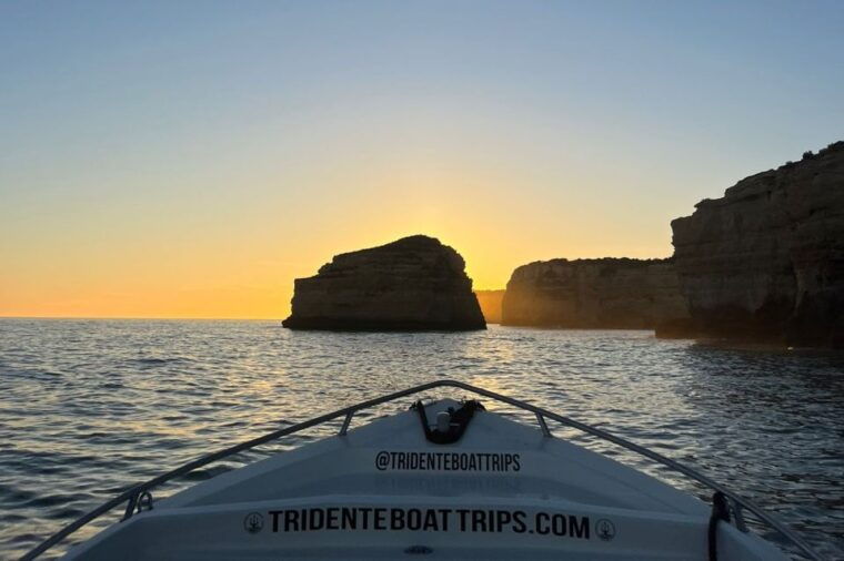 from-armacao-de-pera-sunset-benagil-caves-boat-tour