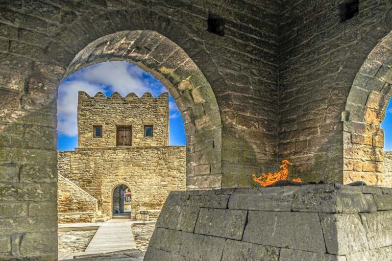 From Baku: Yanar Dag, Gobustan and Absheron Day Trip - Yanar Dag: The Burning Mountain