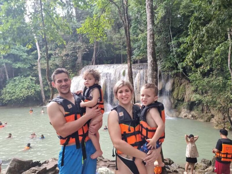 From Bangkok: Kanchanaburi, River Kwai and Erawan Waterfall - The Long Trip Back and Final Drop-offs