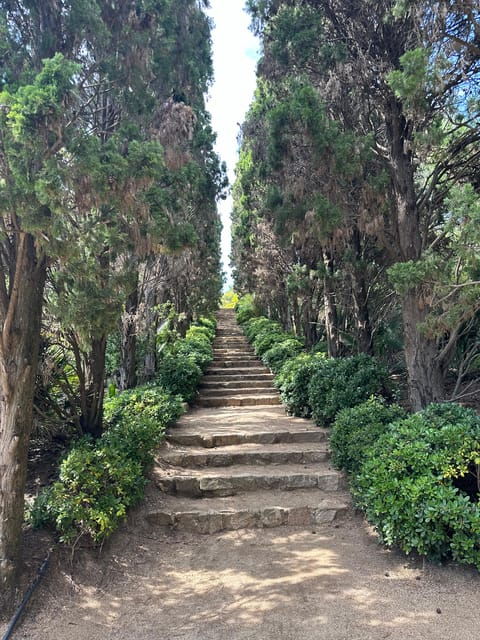 from-barcelona-wine-tasting-tapas-marimurtra-garden-blanes-2