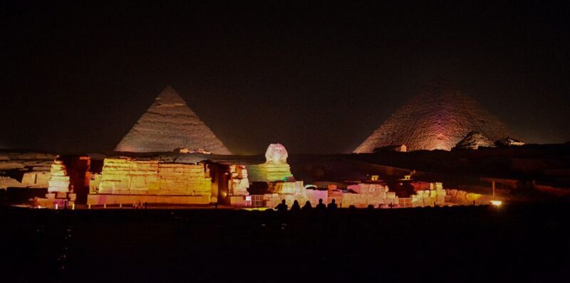 From Cairo: Giza Pyramids Tour with Light Show and Transfer - The Sphinx and Nighttime Views
