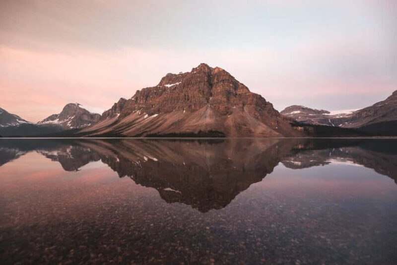 From CalgaryColumbia Icefield, Peyto & Bow Lakes Day Trip - Bow Lake: A Calm Reflection