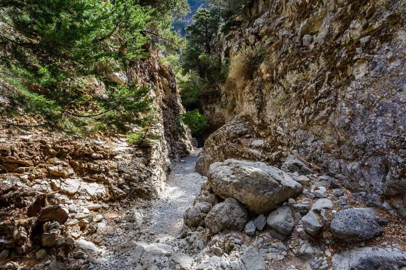 From Chania: Imbros Gorge and Sfakia Experience Hike & Swim - The End of the Hike and Visiting Komitades