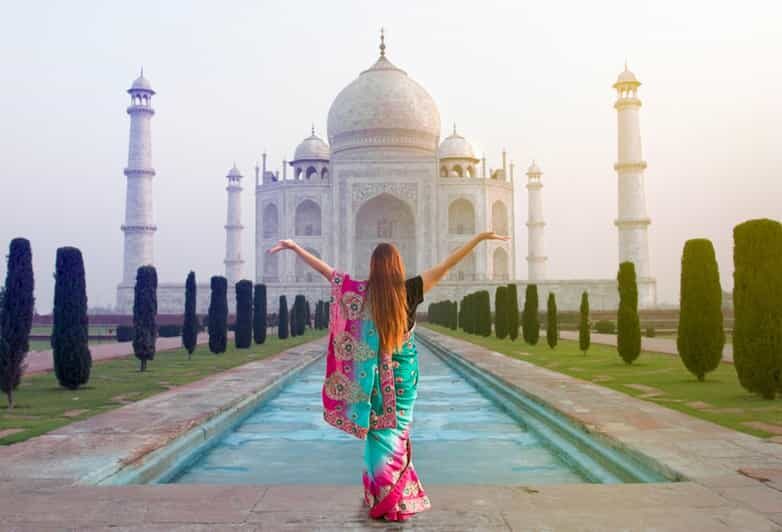From Delhi/Agra: Taj Mahal Tour with Rental Saree Experience - The Itinerary in Detail