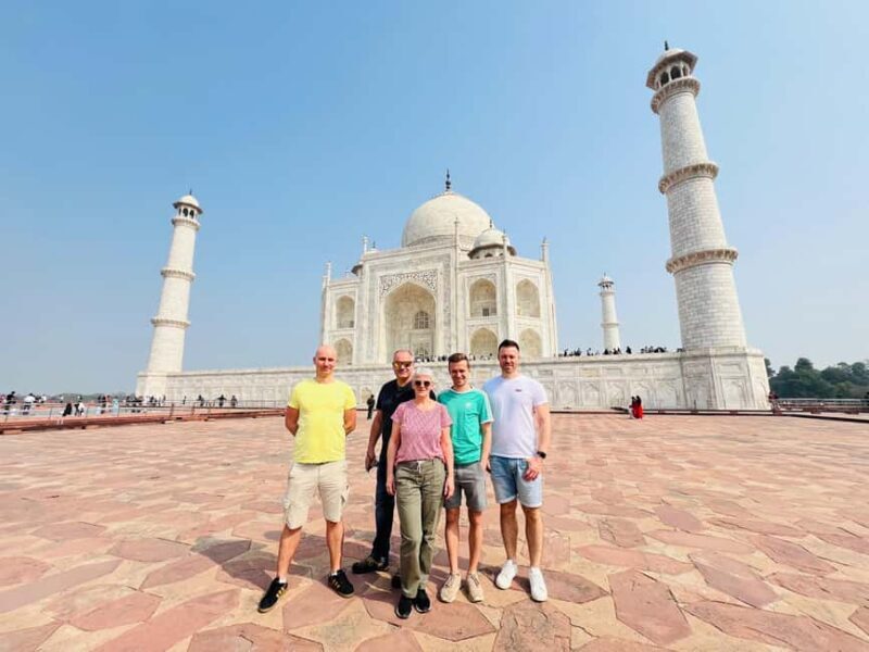 From Delhi: Sunrise Taj Mahal & Agra Tour with 5-Star Meal - Key Points
