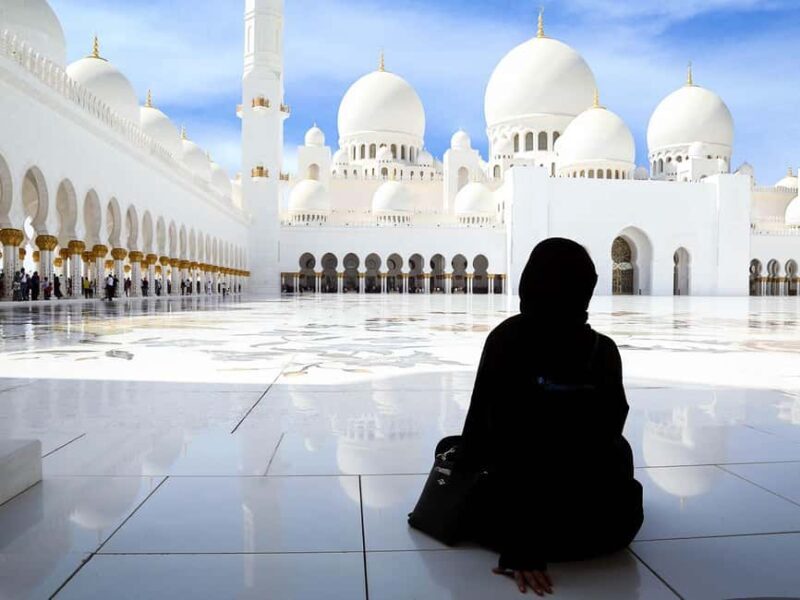 From Dubai: Abu Dhabi Grand Mosque Visit & Theme Park Option - Key Points