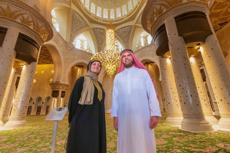 From Dubai: Abu Dhabi Sheikh Zayed Mosque Guided Tour - Key Points