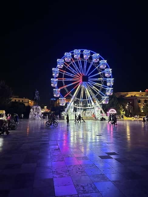 From Durres/Golem : Lights of Tirana by Night - Key Points