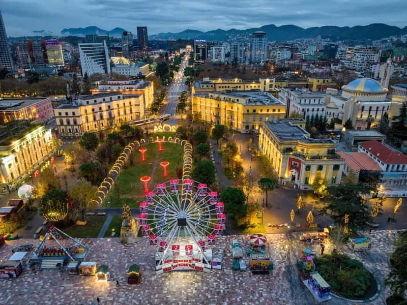 From Durres/Golem : Lights of Tirana by Night - The Value of This Tour
