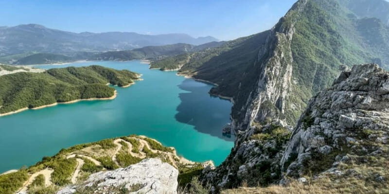 From Golem/Durres: Bovilla lake bus service,guide day trip - Scenic Drive to Bovilla Lake  