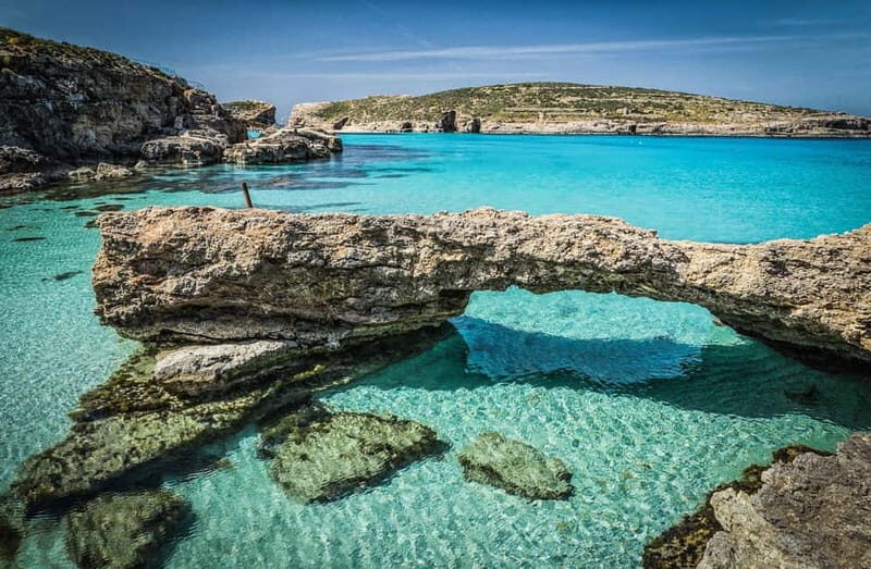 From Gozo:Around Comino, Blue Lagoon, Crystal Lagoon & Caves - Key Points