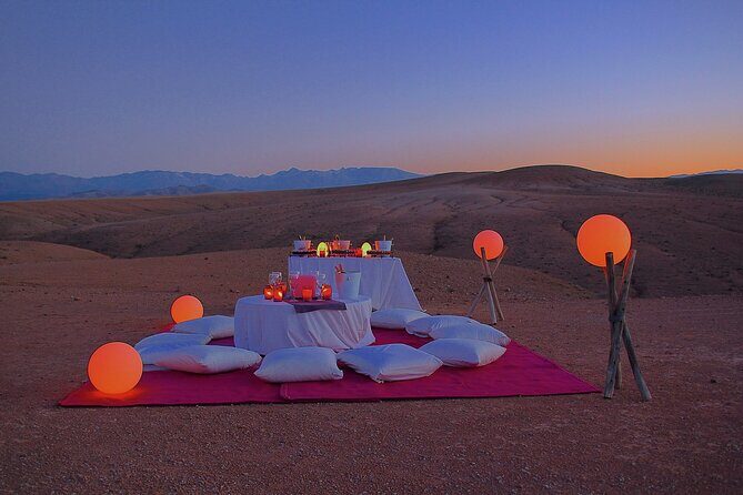 From Marrakech : Agafay Desert Quad Camel Ride and Dinner Show - Key Points