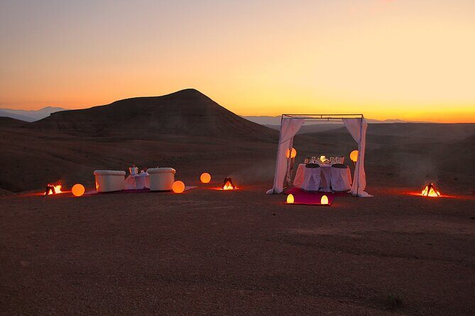 From Marrakech : Agafay Desert Quad Camel Ride and Dinner Show - The Sum Up