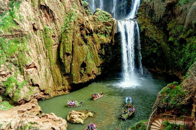 From Marrakech: Day Trip to Ouzoud Waterfalls Guided & Boat Ride - Transportation & Group Size