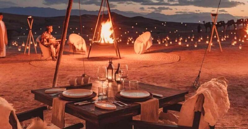 From Marrakesh: Dinner Agafay Desert Sunset, Stars And Show - Key Points