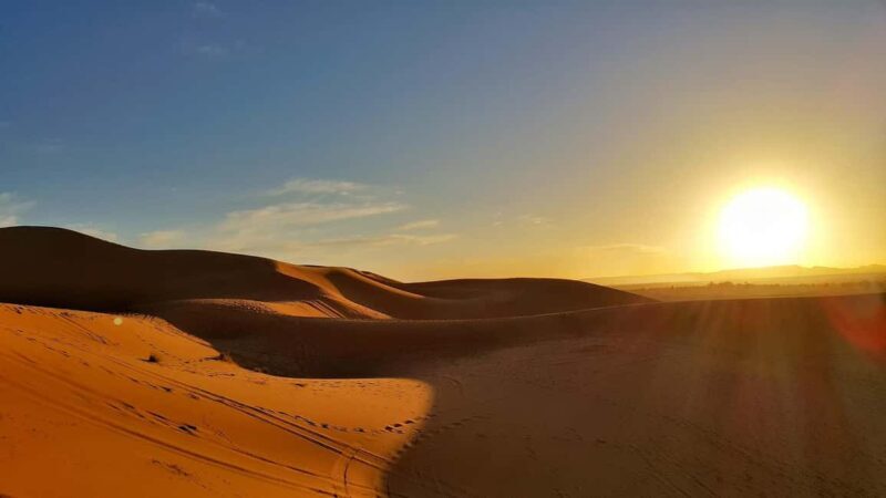 FROM M'HAMID: Overnight Desert Tour to Erg Chigaga 4x4 Camel - Key Points