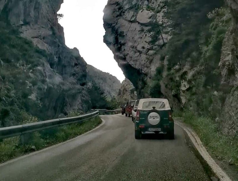From Rethimno: Open-Top Jeep Tour with BBQ and Swim Stop - Transportation and Group Size