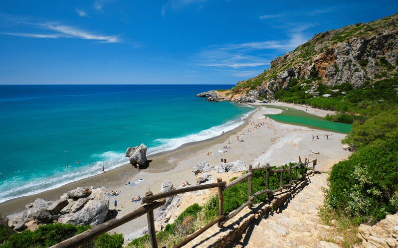 From Rethymno: Exotic Preveli Palms, Damnioni & Plakia Beach - Key Points