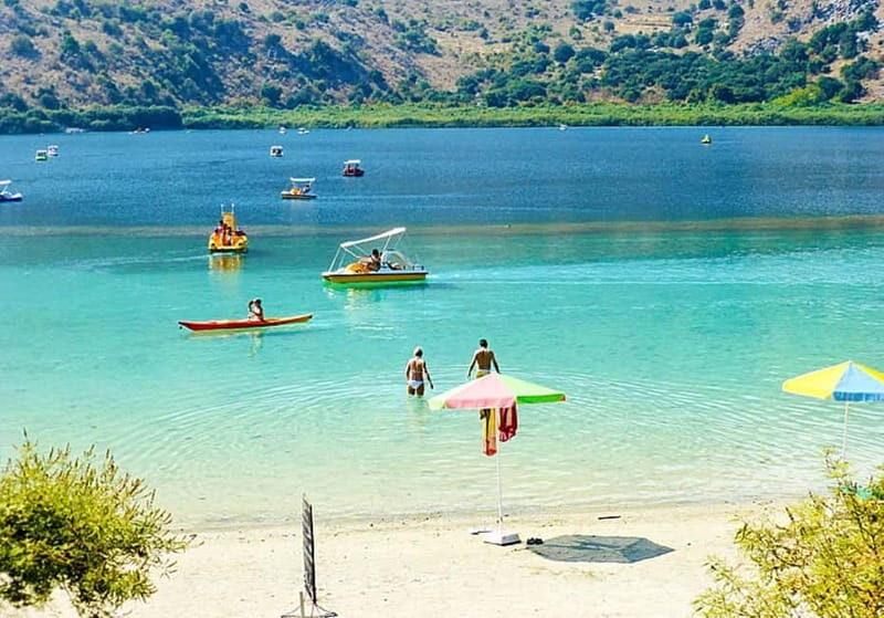 From Rethymno: Souda Bay Boat Tour with Lake Kournas Stop - Key Points