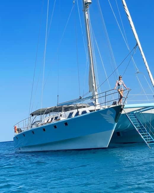 From Rhodes: Half-Day Catamaran Cruise with Swim Stops - The Swim Stops: Highlight of the Trip