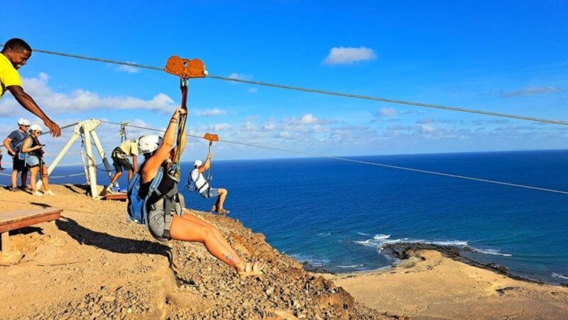 From Santa Maria: Sal island Zipline Experience (Official) - Key Points