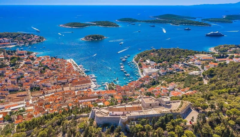 From Split: Blue Cave, Hvar & Mamma Mia, 5 island tour - The Experience on the Water