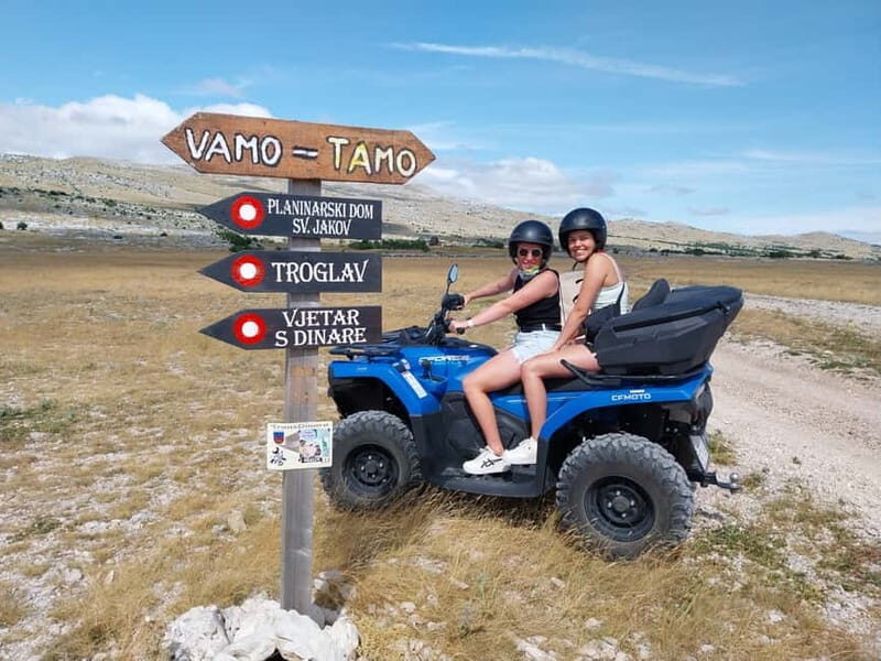 From Split: Dinara Nature Park Quad Adventure with Swimming - Key Points