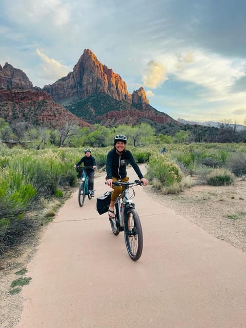 from-springdale-zion-sunset-biking-ebiking-tour