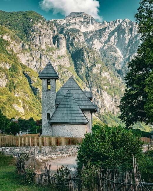 From Tirana/Durres  Albanian Alps and Theth: Full Day Tour - First Stop: Theth Village and Kulla e Ngujimi  
