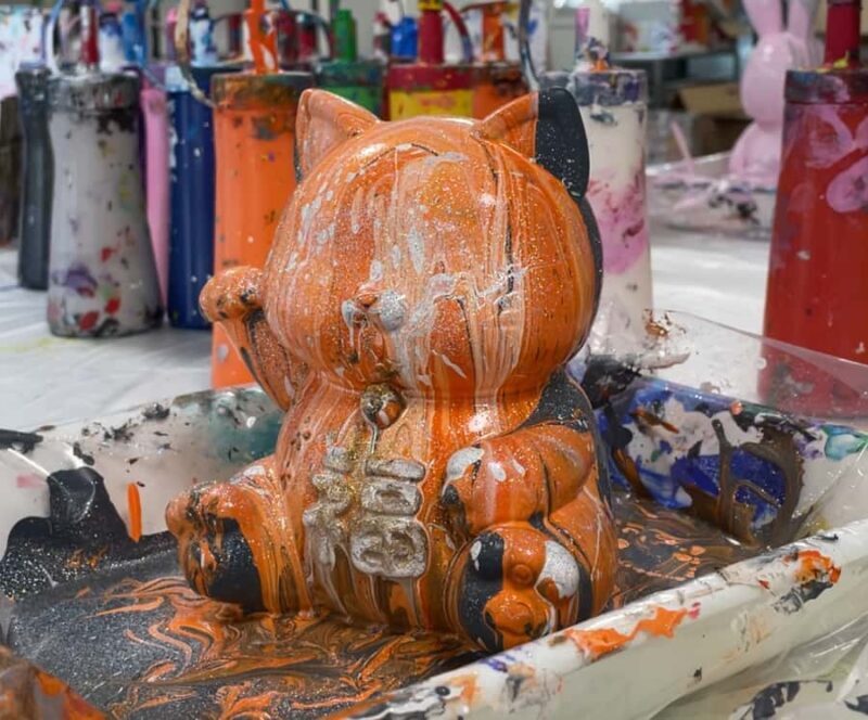 Fukuoka: Japanese Lucky Cat Art Figurine-Making Workshop - Key Points