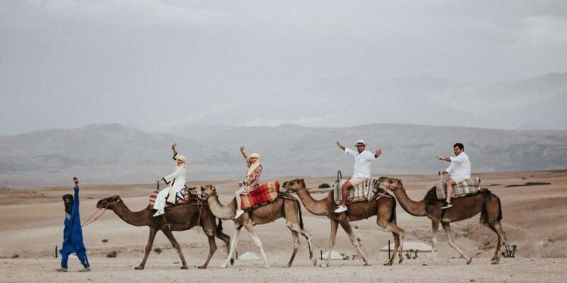 Full-Day Agafay Desert & Atlas Mountains Tour With Camels - Key Points